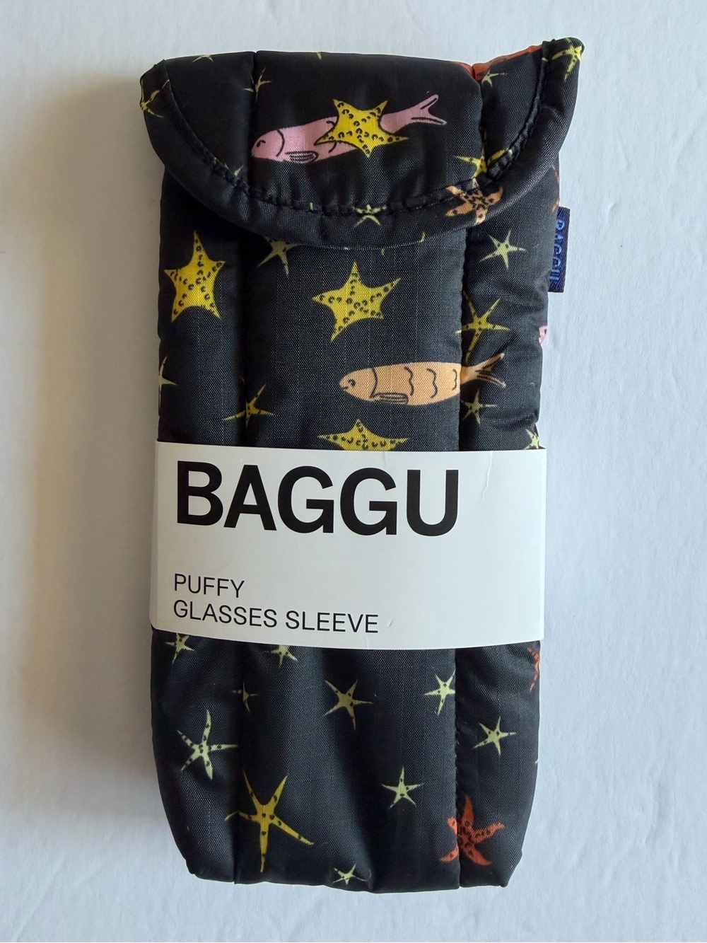 NWT BAGGU Puffy Glasses Sleeve Star Fish